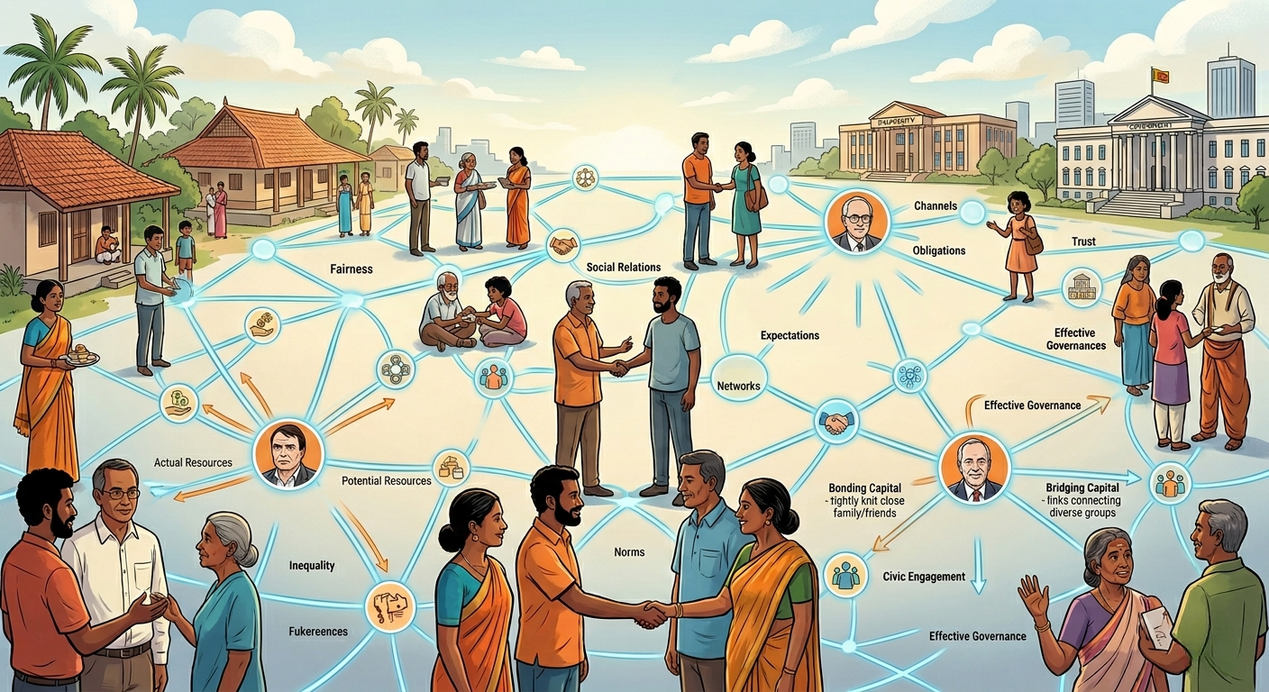 ලාල්කාන්ත සහ සමාජ ප්‍රාග්ධනය: සංකල්පීය පදනම්, ප්‍රධාන චින්තකයින්, සහ සමකාලීන අදාළත්වය