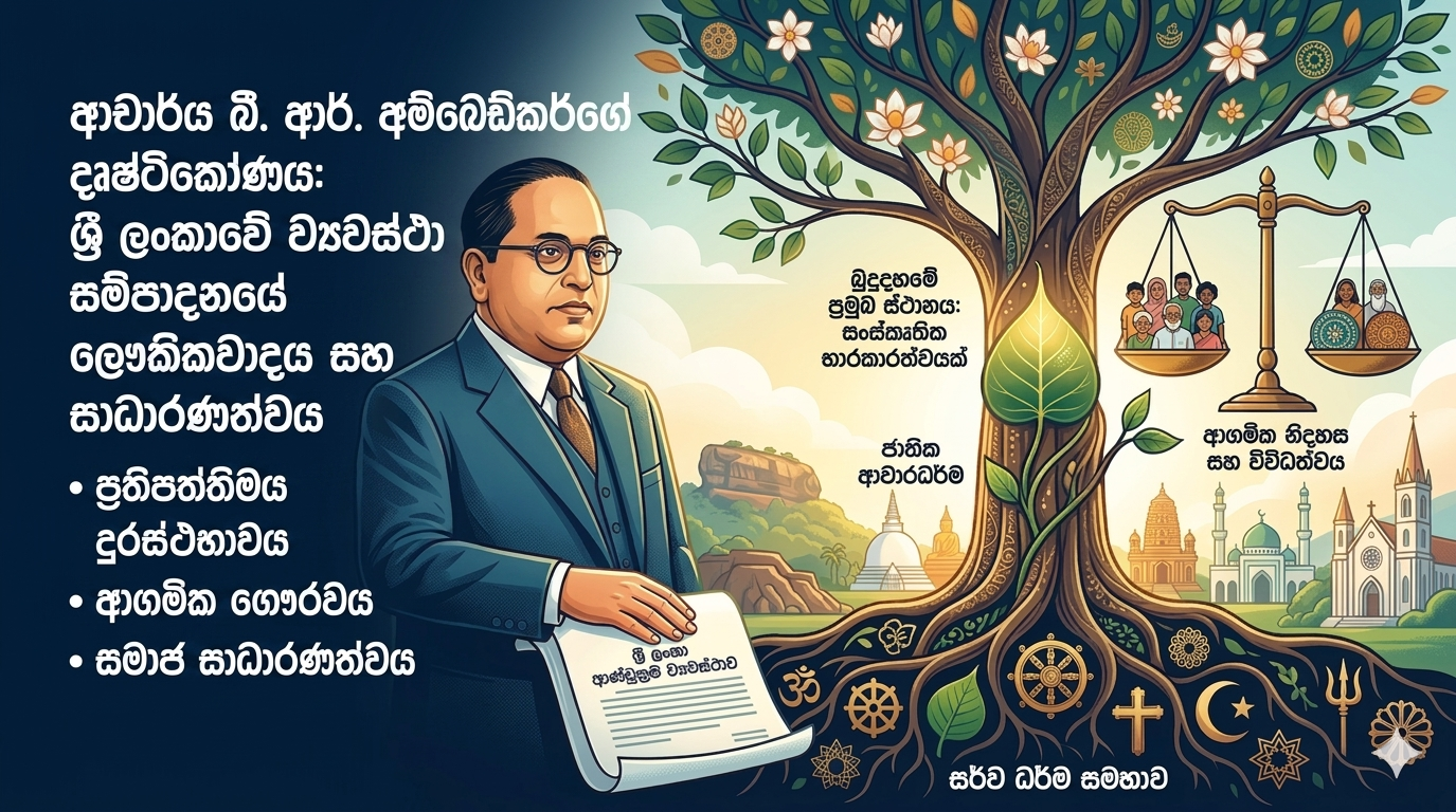 ශ්‍රී ලංකාවේ ලෞකිකවාදය සඳහා නව ප්‍රවේශයක අවශ්‍යතාවය: