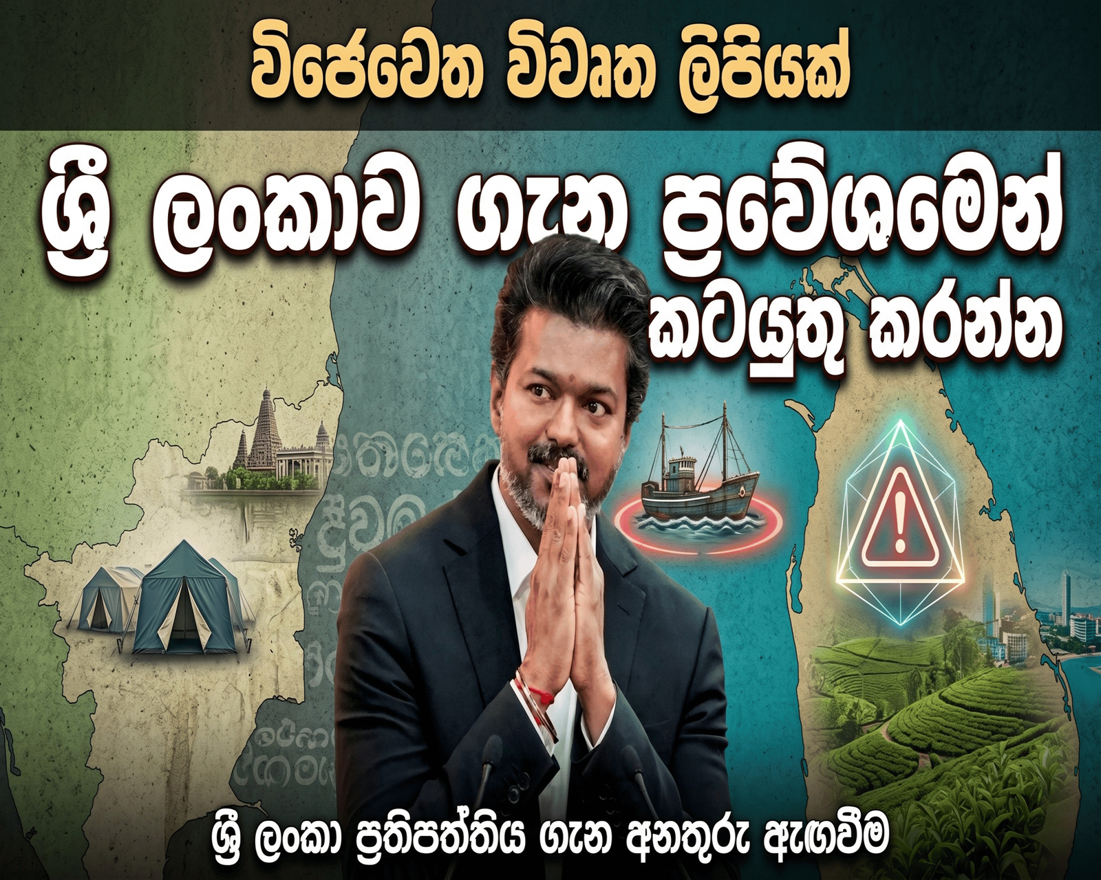 විජේට විවෘත ලිපියක්: ශ්‍රී ලංකාව සම්බන්ධයෙන් කටයුතු කිරීමේදී ප්‍රවේශම් වන්න