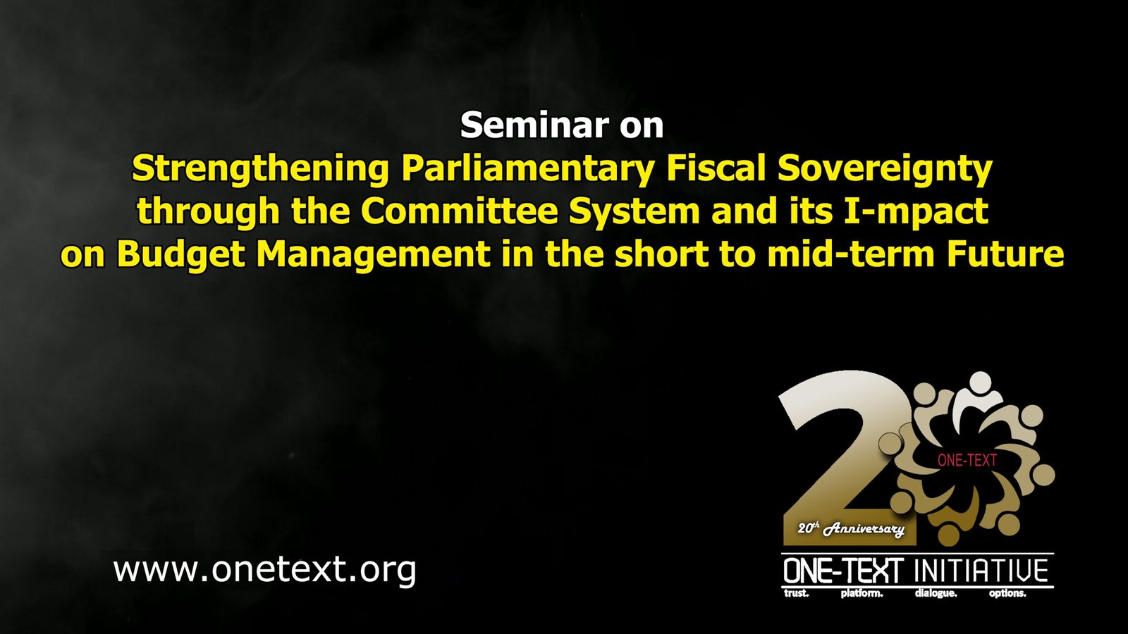 පාර්ලිමේන්තු කාරක සභා ක්‍රමය හරහා රාජ්‍ය මූල්‍ය ශක්තිමත් කිරීම සහ එය කෙටි – මධ්‍ය කාලීන සහ අනාගතයේ අයවැය කළමනාකරණය කෙරෙහි ඇති කරන බලපෑම